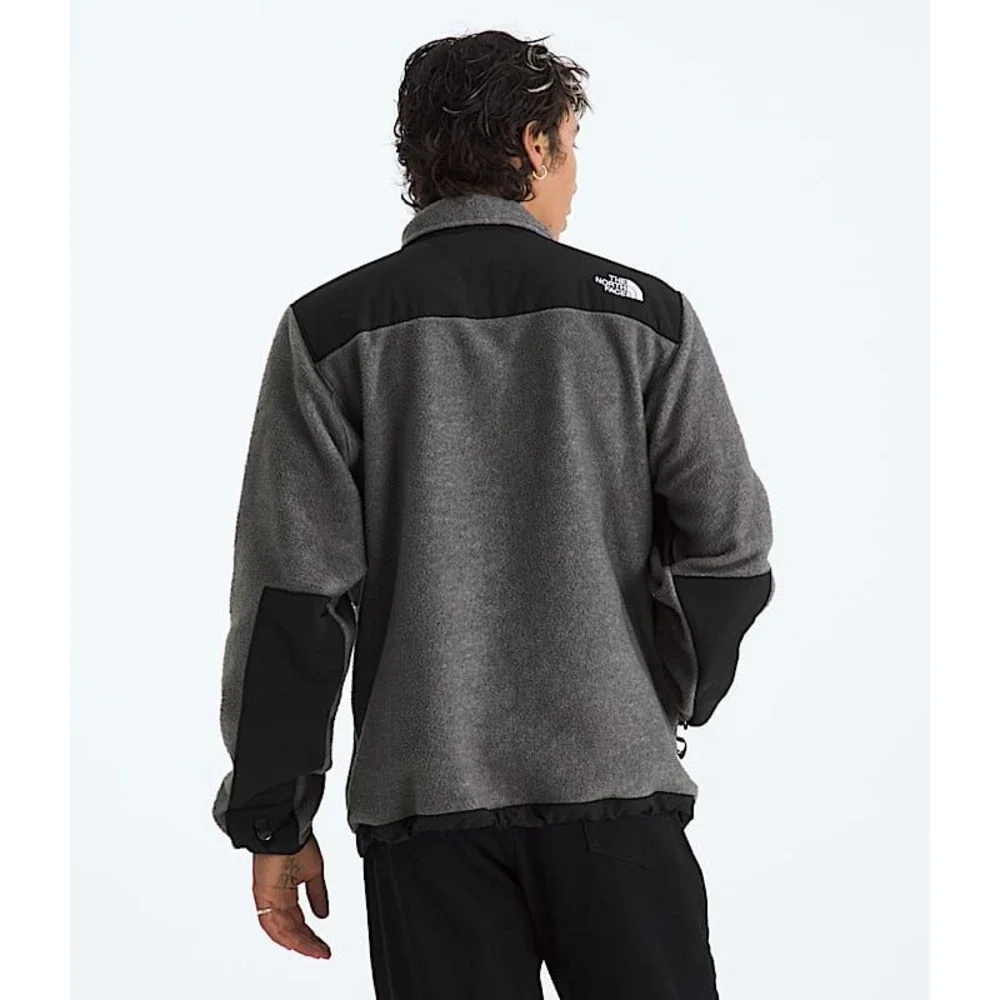 The North Face Men Retro Denali Jacket Grey Black Full Zip Fleece NF0A3XAU Large
